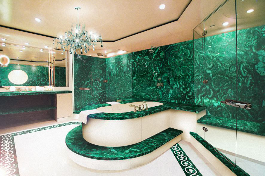 malachite bathroom