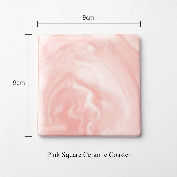 square ceramic coaster