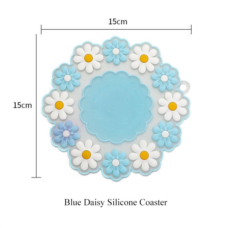 Daisy Embossed Silicone Coaster