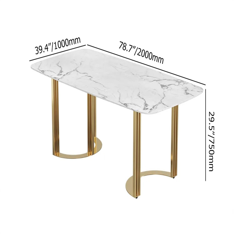 luxury marble top dinning table
