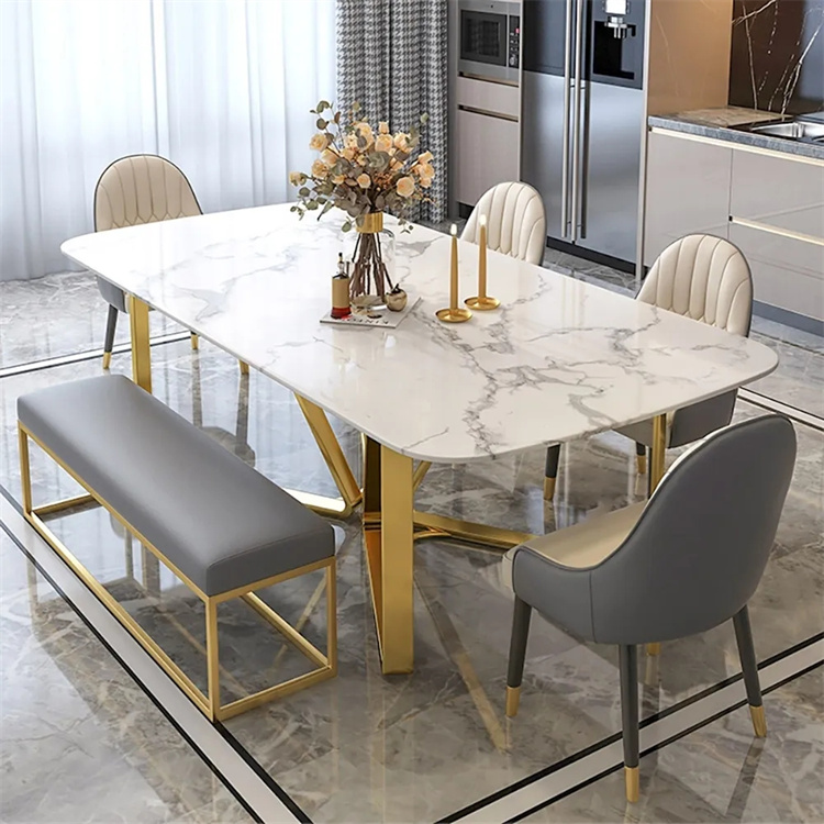 marble dining table 6 chairs