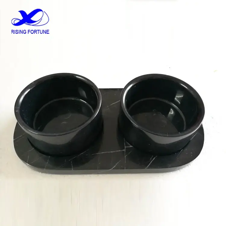 black marble pet bowls black marble pet bowls
