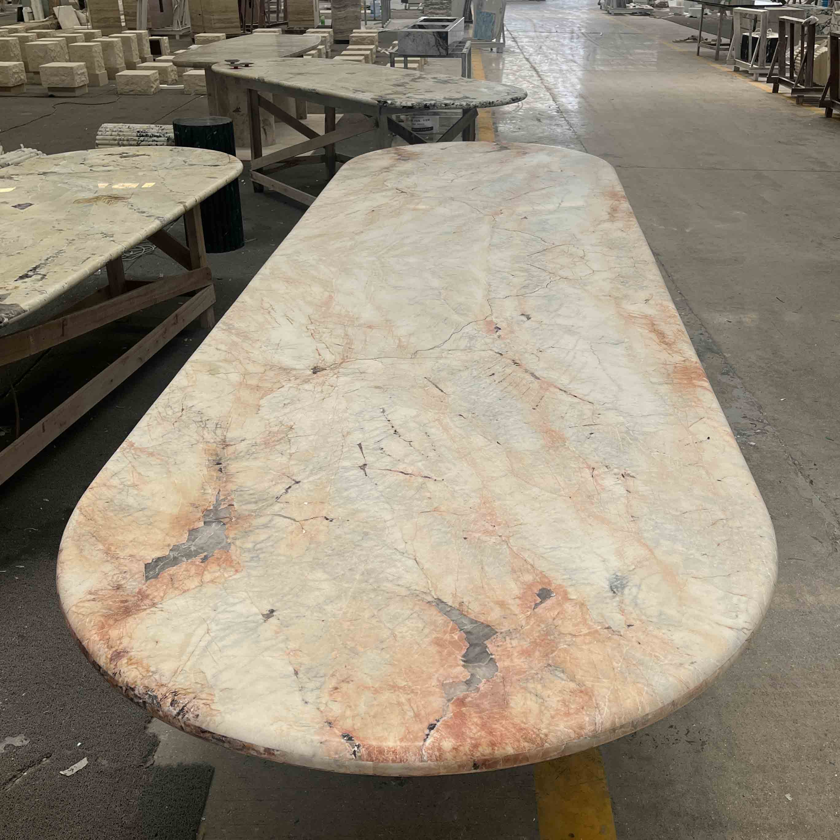 Four Seasons Pink Marble Table Top Table