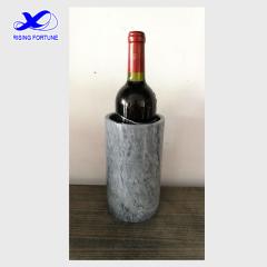 Personalized grey marble wine chiller