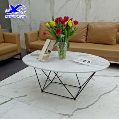 Simple hotel marble sofa table design