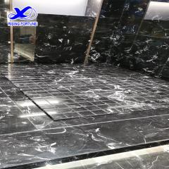Black Ice Marble Slab Tiles For Wall Floor