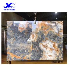 Luxury Hight Grade Jumbo Large Sky Blue Onyx Marble Slabs Tiles