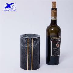 Wholesale Beer Marble Ice Bucket Black and White Marble Wine Bottle Chiller