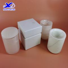 Luxury candle jars wholesale with glass insert and gift box