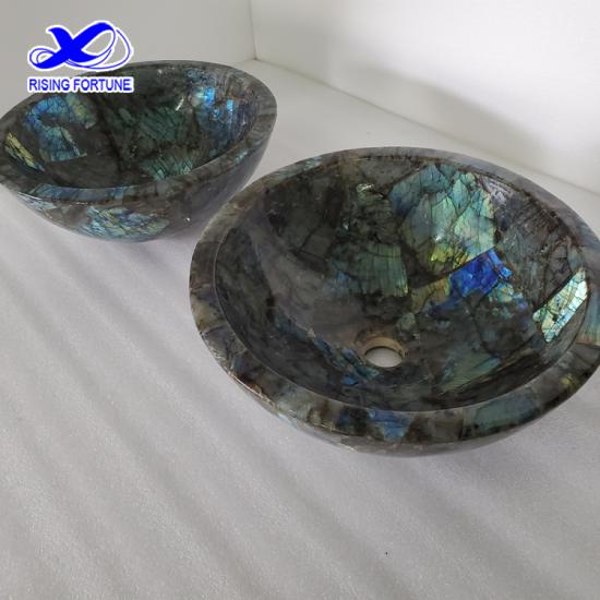 أحجار شبه كريمة فاخرة من حجر اللابرادوريت بالجرانيت الأزرق