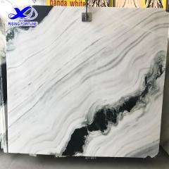 Panda white marble for interior decoration