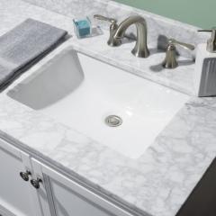 carrara white marble vanity top