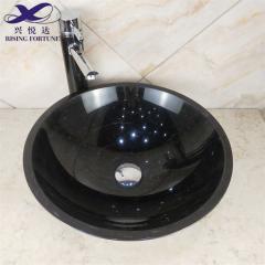 Italian White Marble Bathroom Round Vessel Sink