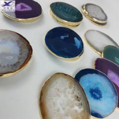 Personalised Natural Agate Crystal Coasters