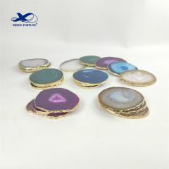 Natural Round and Square Crystal Coasters distributor
