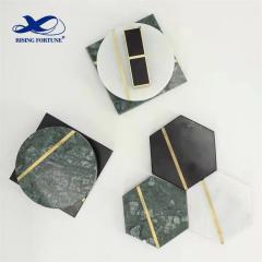 Gorgeous Marble And Wood Coasters From Stone Essential