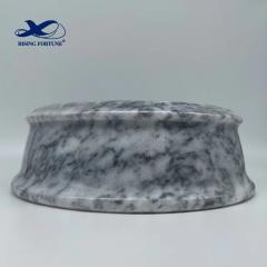 Polished Marble Food/Water Pet Bowl for Cats and Dogs