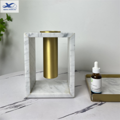 Vase White gold Marble Design Elegant Home Decor