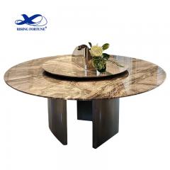 Luxury  Italian Natural Stone Modern Plinth Furniture Marble Dining Table