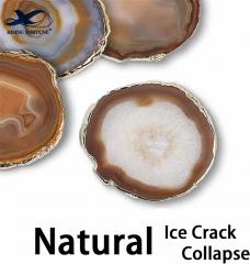 Coffee Tea Cup Agate Natural Stone Primary Color Coasters