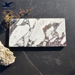 Luxury Calacatta Viola Marble Rectangular Tray for Jewelry