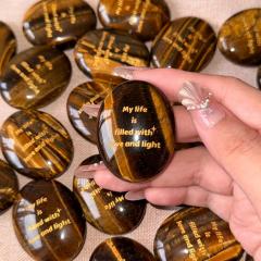 RF-Fast Delivery Natural Fancy Jasper Oval Spiritual Gemstones Hand Carved Engraving Birthday Gifts