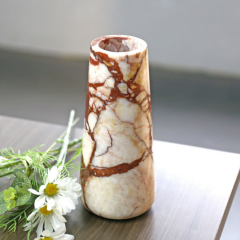 RF-Natural Marble & Onyx Flower Vase | Luxury Home Tabletop Decor