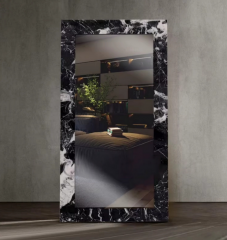 RF-Luxury Onyx & Marble Irregular Full Length Mirror for Interior Decoration